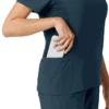 Blusa médica Force Cross-Flex con paneles de punto para mujer