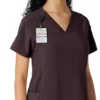Blusa médica Force Cross-Flex con paneles de punto para mujer
