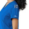 Blusa médica Force Cross-Flex con paneles de punto para mujer