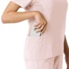 Blusa médica Force Cross-Flex con paneles de punto para mujer