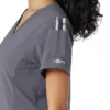 Blusa médica Force Cross-Flex con paneles de punto para mujer