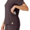 Blusa médica Force Cross-Flex con paneles de punto para mujer