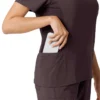 Blusa médica Force Cross-Flex con paneles de punto para mujer