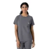 Blusa médica Force Cross-Flex de cuello redondo para mujer