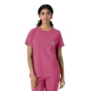 Blusa médica Force Cross-Flex de cuello redondo para mujer