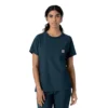 Blusa médica Force Cross-Flex de cuello redondo para mujer