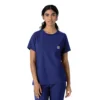 Blusa médica Force Cross-Flex de cuello redondo para mujer