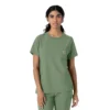 Blusa médica Force Cross-Flex de cuello redondo para mujer