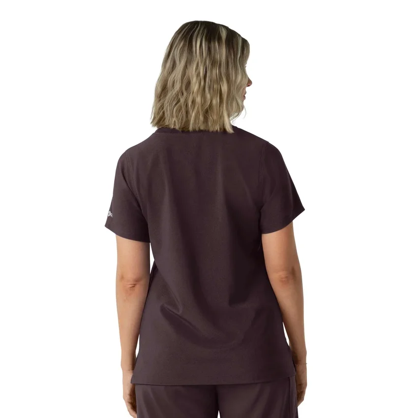 Blusa médica Force Cross-Flex de cuello redondo para mujer