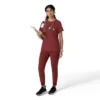Blusa médica Force Cross-Flex de cuello redondo para mujer