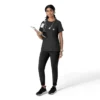 Blusa médica Force Cross-Flex de cuello redondo para mujer
