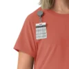 Blusa médica Force Cross-Flex de cuello redondo para mujer