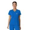 Blusa médica Force Cross-Flex para mujer, para meter por dentro