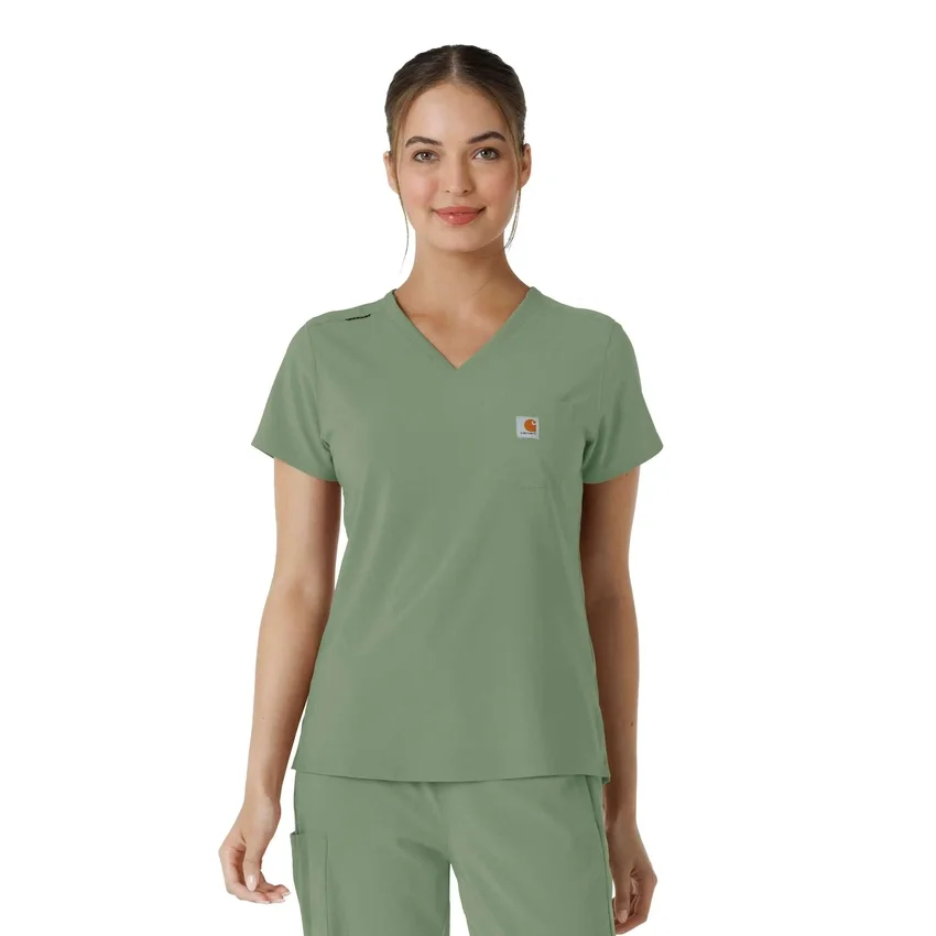 Blusa médica Force Cross-Flex para mujer, para meter por dentro