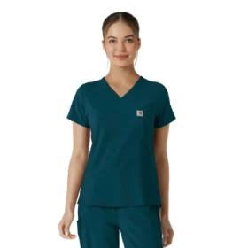 Blusa médica Force Cross-Flex para mujer, para meter por dentro