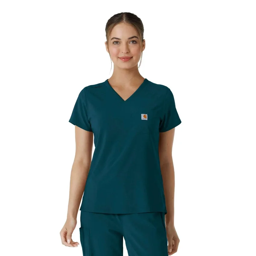 Blusa médica Force Cross-Flex para mujer, para meter por dentro