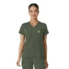 Blusa médica Force Cross-Flex para mujer, para meter por dentro