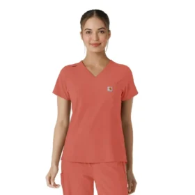 Blusa médica Force Cross-Flex para mujer, para meter por dentro