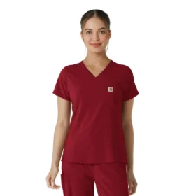 Blusa médica Force Cross-Flex para mujer, para meter por dentro