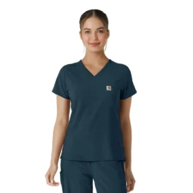Blusa médica Force Cross-Flex para mujer, para meter por dentro