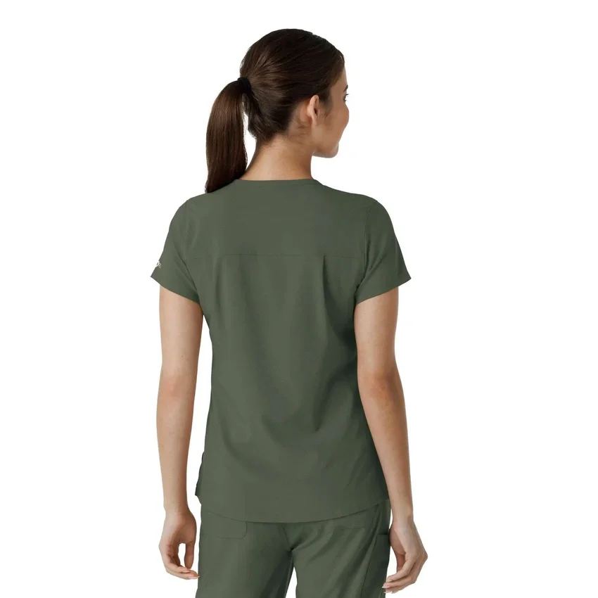 Blusa médica Force Cross-Flex para mujer, para meter por dentro