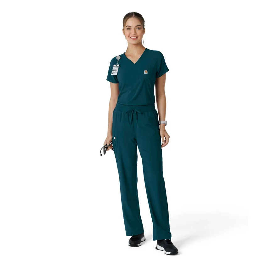 Blusa médica Force Cross-Flex para mujer, para meter por dentro
