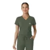 Blusa médica Force Cross-Flex para mujer, para meter por dentro