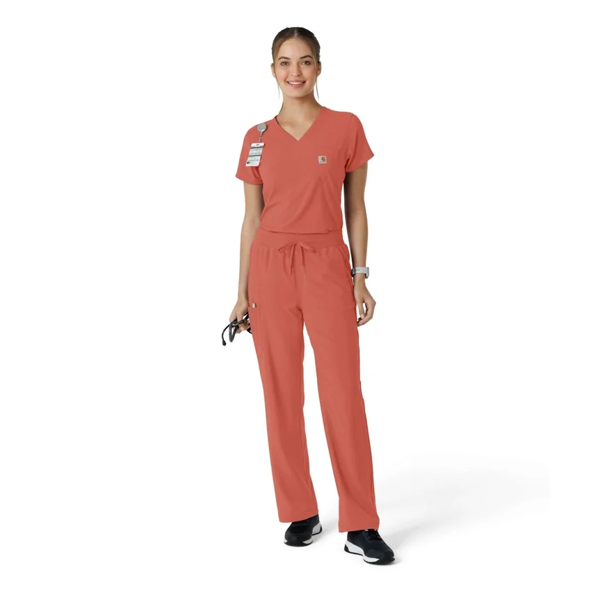 Blusa médica Force Cross-Flex para mujer, para meter por dentro