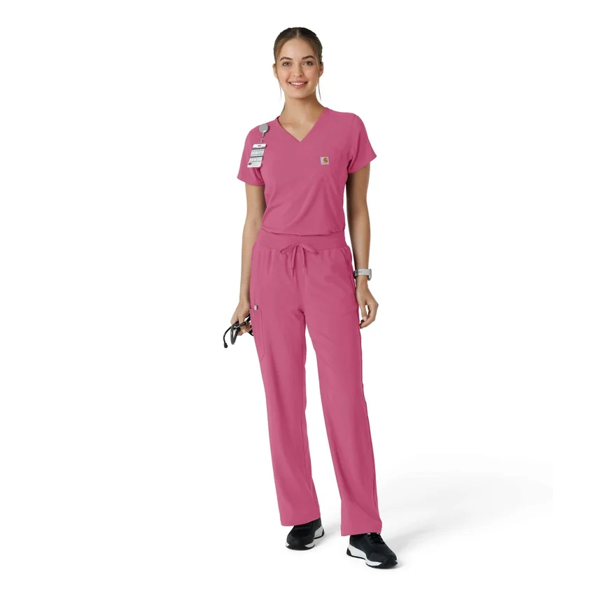 Blusa médica Force Cross-Flex para mujer, para meter por dentro