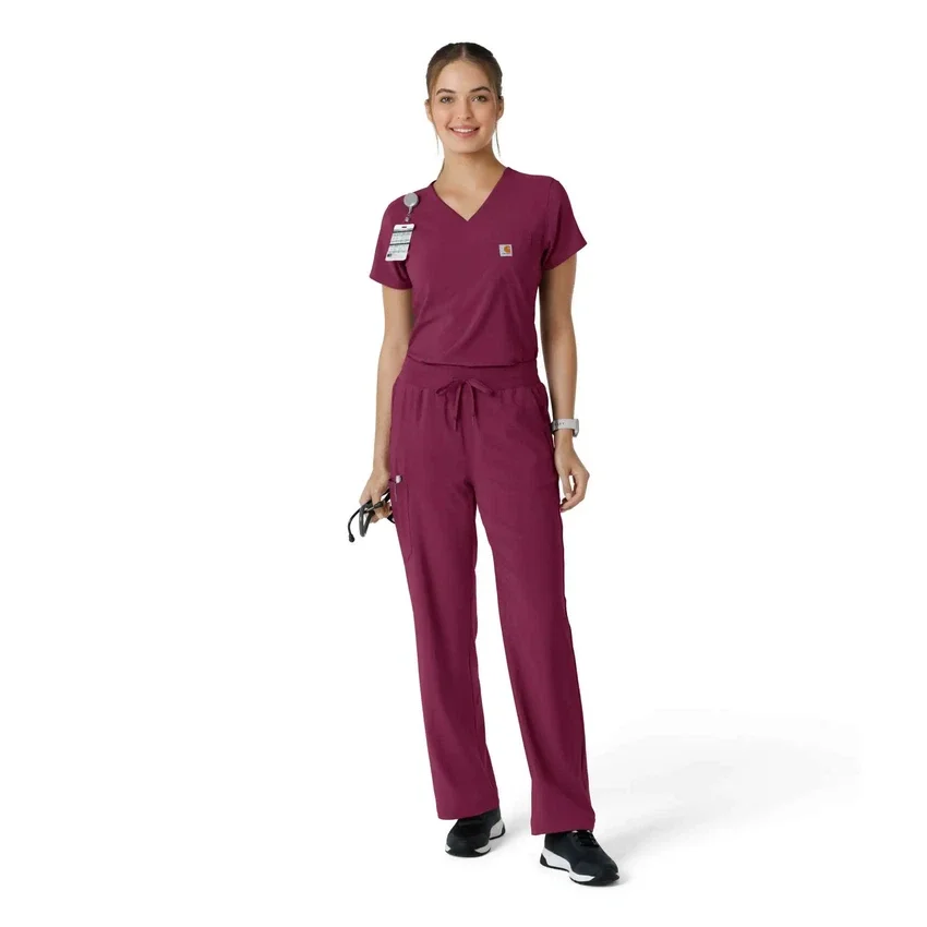 Blusa médica Force Cross-Flex para mujer, para meter por dentro