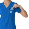 Blusa médica Force Cross-Flex para mujer, para meter por dentro