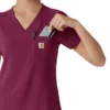 Blusa médica Force Cross-Flex para mujer, para meter por dentro