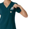 Blusa médica Force Cross-Flex para mujer, para meter por dentro