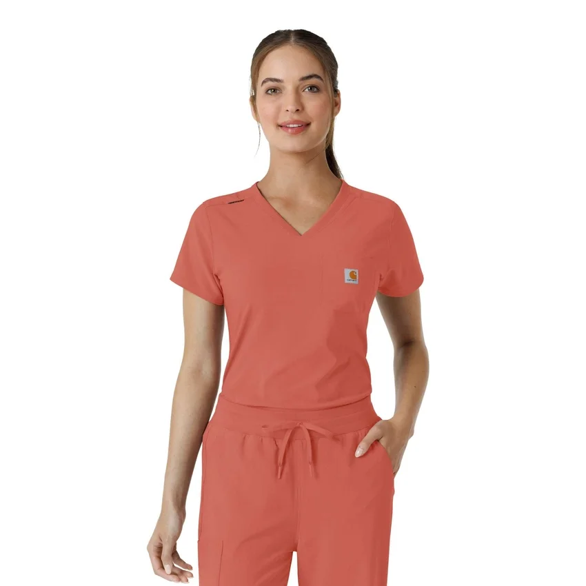 Blusa médica Force Cross-Flex para mujer, para meter por dentro
