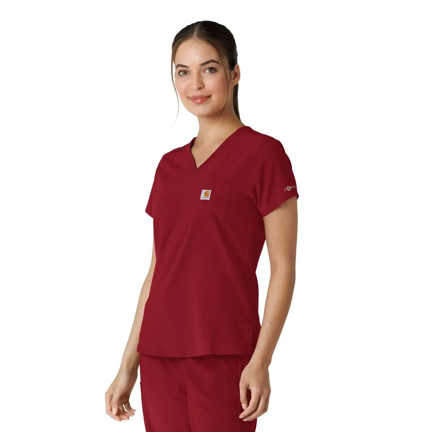 Blusa médica Force Cross-Flex para mujer, para meter por dentro