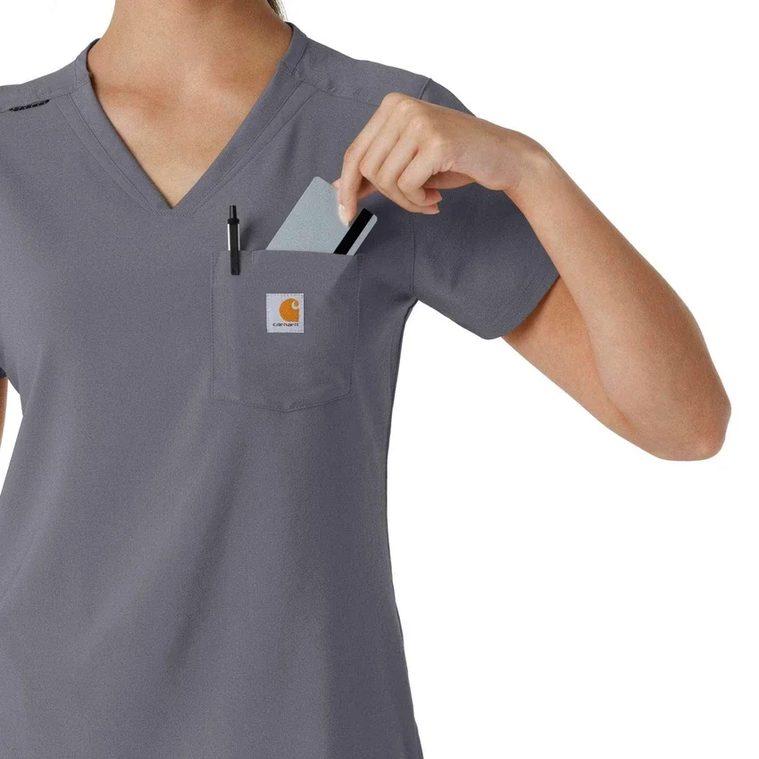 Blusa médica Force Cross-Flex para mujer, para meter por dentro