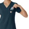Blusa médica Force Cross-Flex para mujer, para meter por dentro