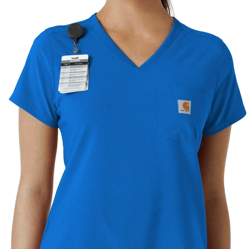 Blusa médica Force Cross-Flex para mujer, para meter por dentro