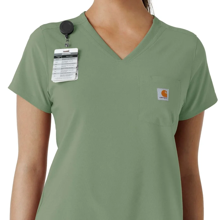 Blusa médica Force Cross-Flex para mujer, para meter por dentro