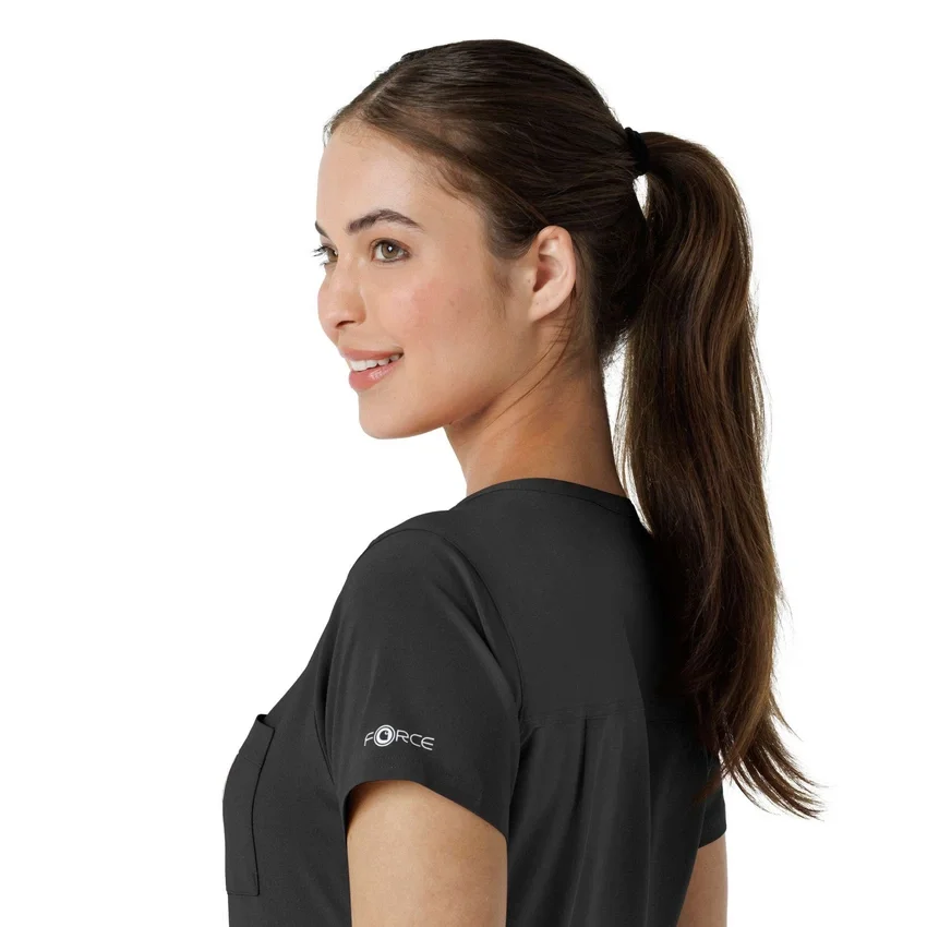 Blusa médica Force Cross-Flex para mujer, para meter por dentro