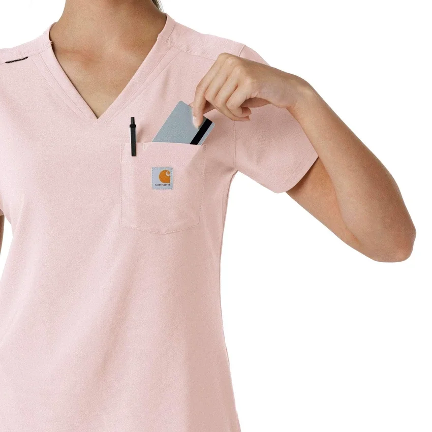 Blusa médica Force Cross-Flex para mujer, para meter por dentro