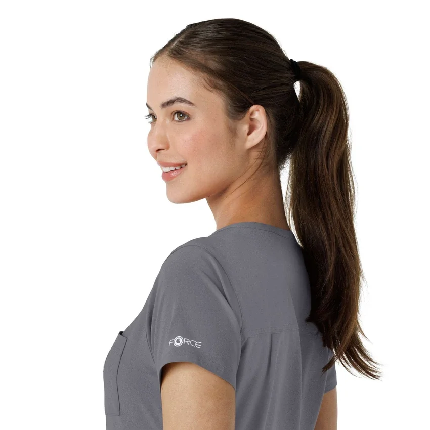 Blusa médica Force Cross-Flex para mujer, para meter por dentro