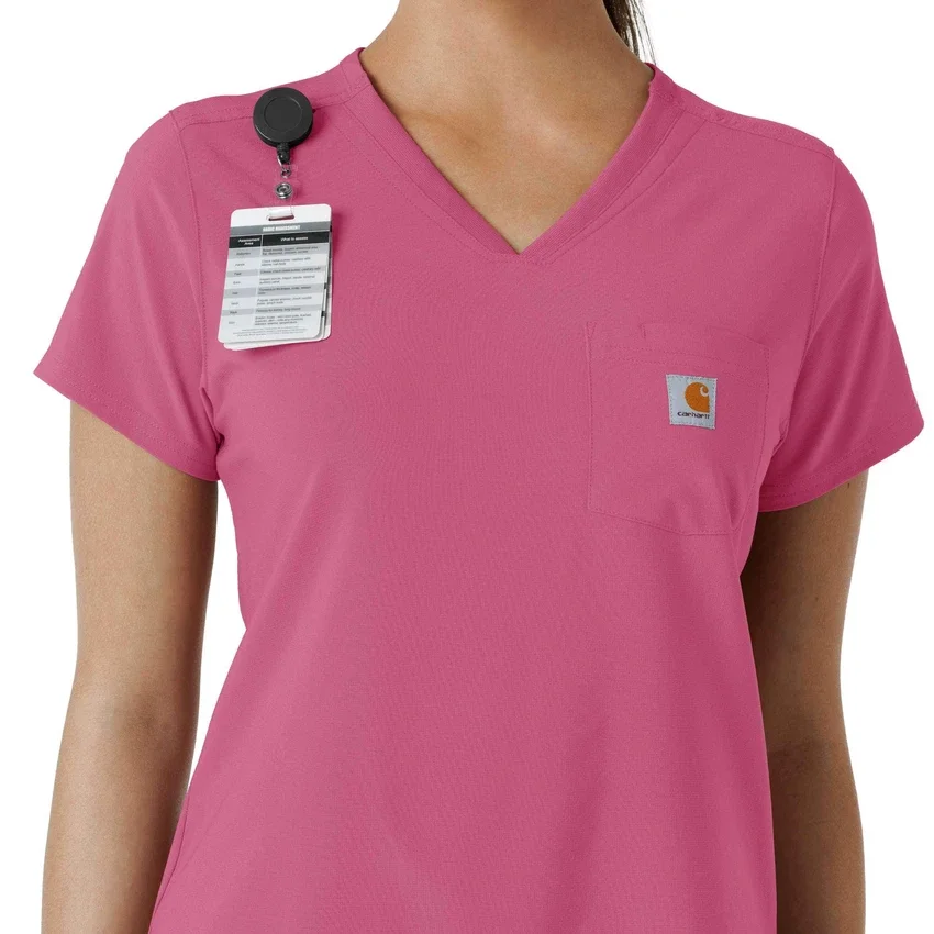 Blusa médica Force Cross-Flex para mujer, para meter por dentro