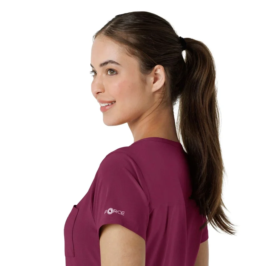 Blusa médica Force Cross-Flex para mujer, para meter por dentro