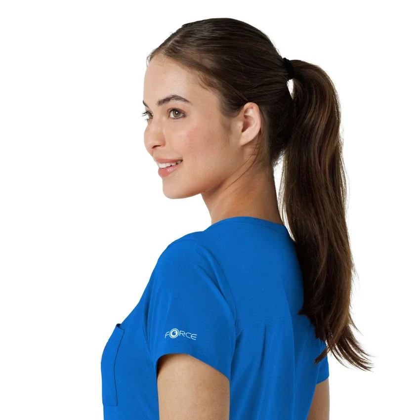 Blusa médica Force Cross-Flex para mujer, para meter por dentro