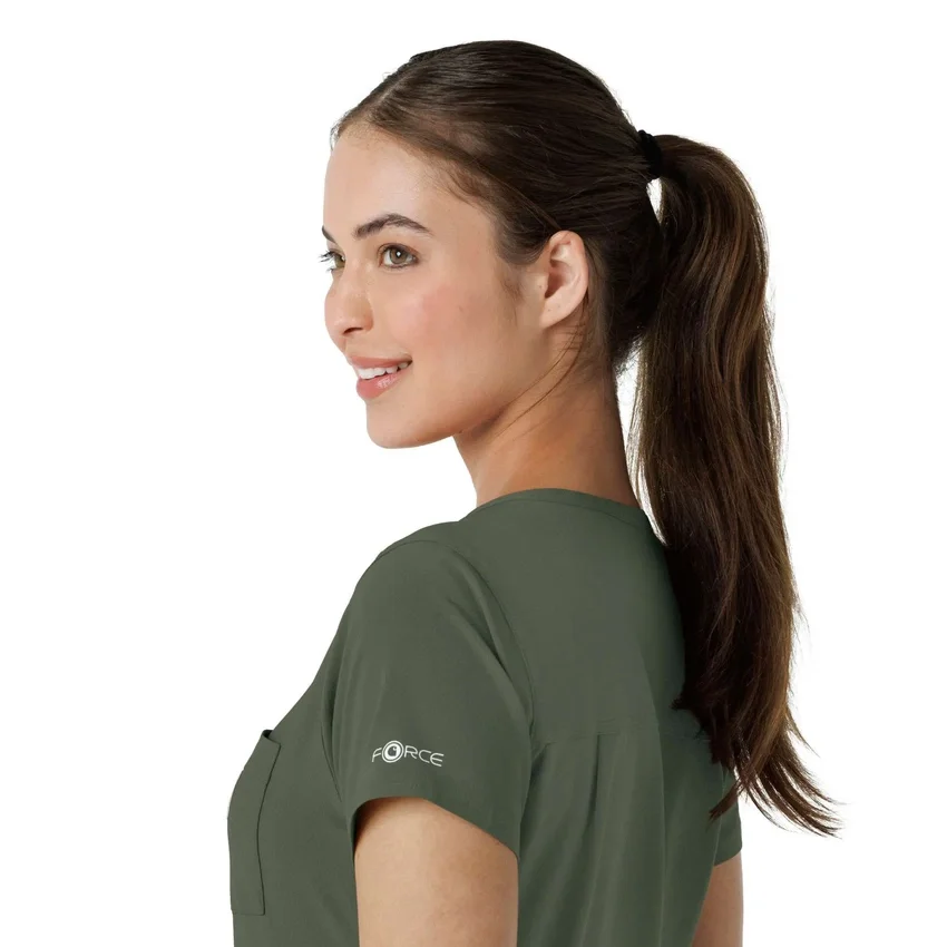 Blusa médica Force Cross-Flex para mujer, para meter por dentro
