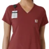 Blusa médica Force Cross-Flex para mujer, para meter por dentro