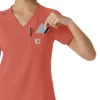 Blusa médica Force Cross-Flex para mujer, para meter por dentro