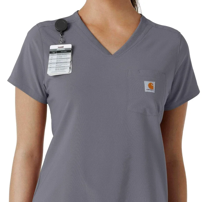 Blusa médica Force Cross-Flex para mujer, para meter por dentro