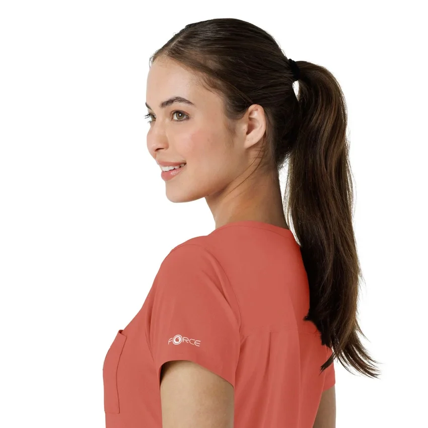 Blusa médica Force Cross-Flex para mujer, para meter por dentro